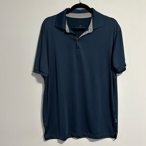 Mio Marino Polo Golf Shirt Short Sleeve Colour Navy Size Large SPF 30+